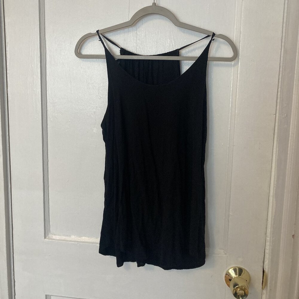 Black Cotton Tank Size M